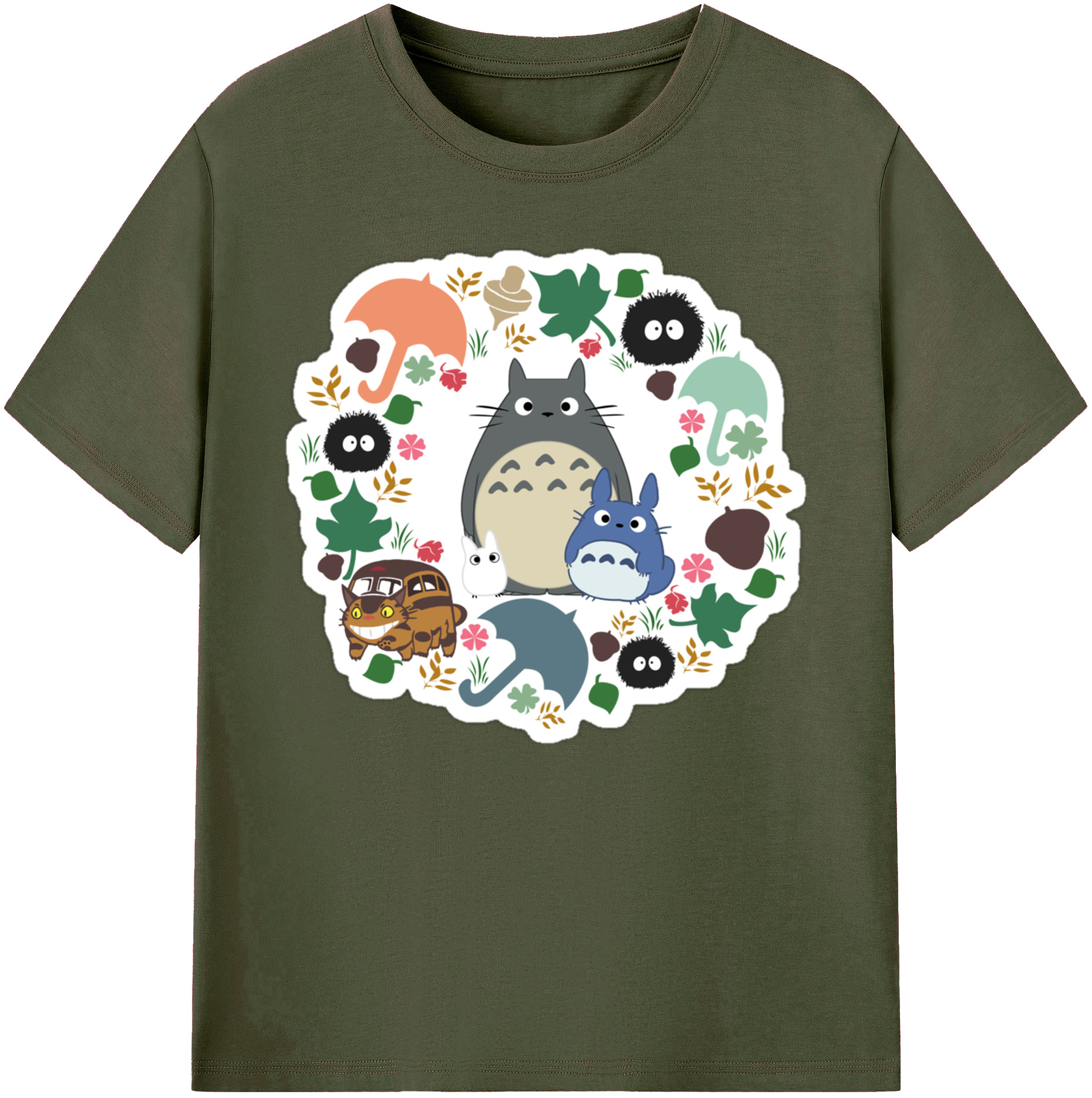（画像用） となりのトトロ 草壁メイ 草壁サツキ My Neighbor Totoro Satsuki Kusakabe Mei Kusakabe 綿100％ メンズ半袖Tシャツ｜肌触りやわらか＆通気性